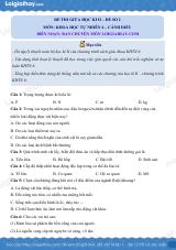 Đề thi giữa kì 2 KHTN 6 Cánh diều - Đề số 2